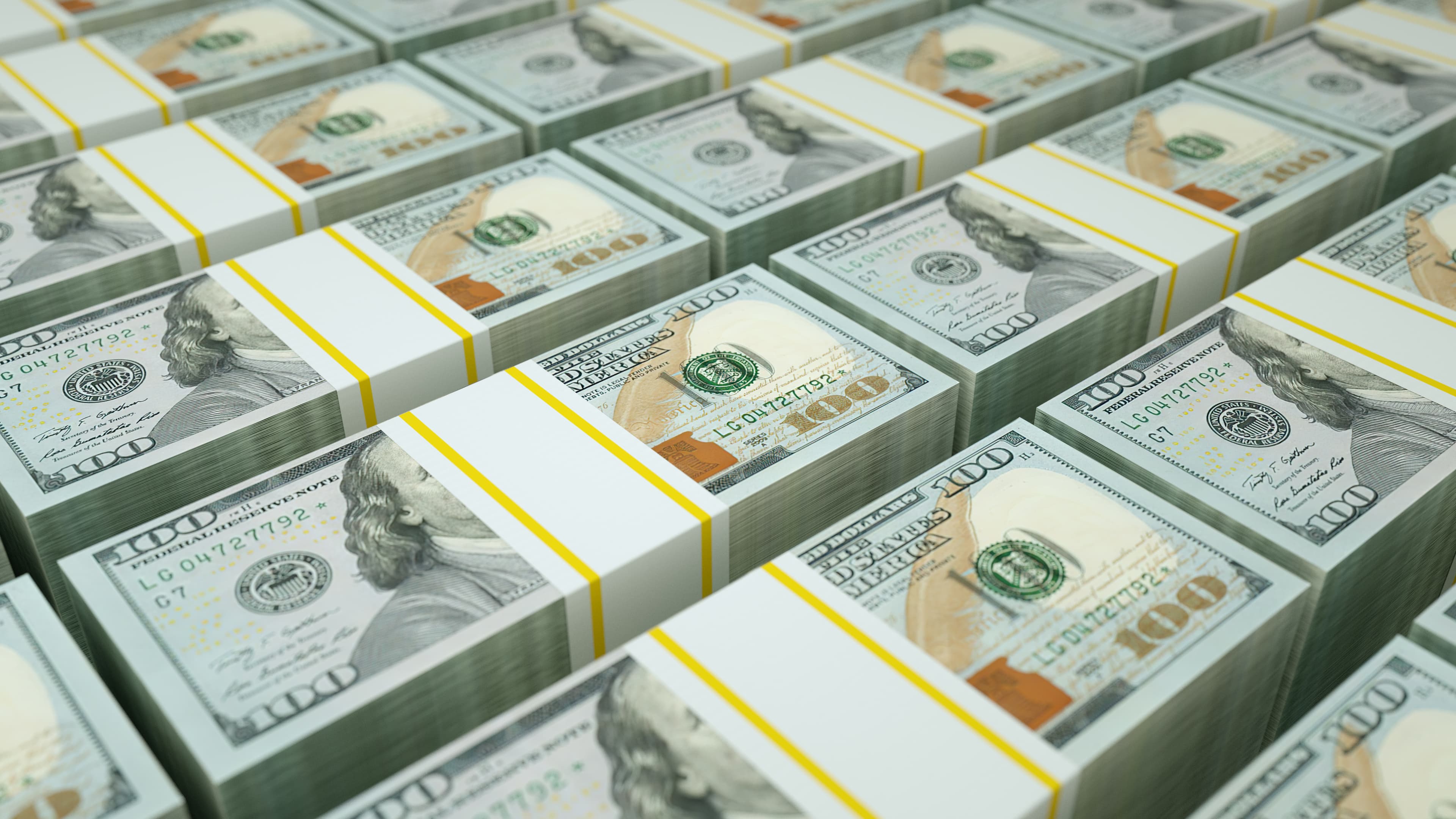 Estoque de dólar recentemente impresso, representando a maior procura pela moeda americana, efeito da sua recuperação / reversão da tese do dólar fraco