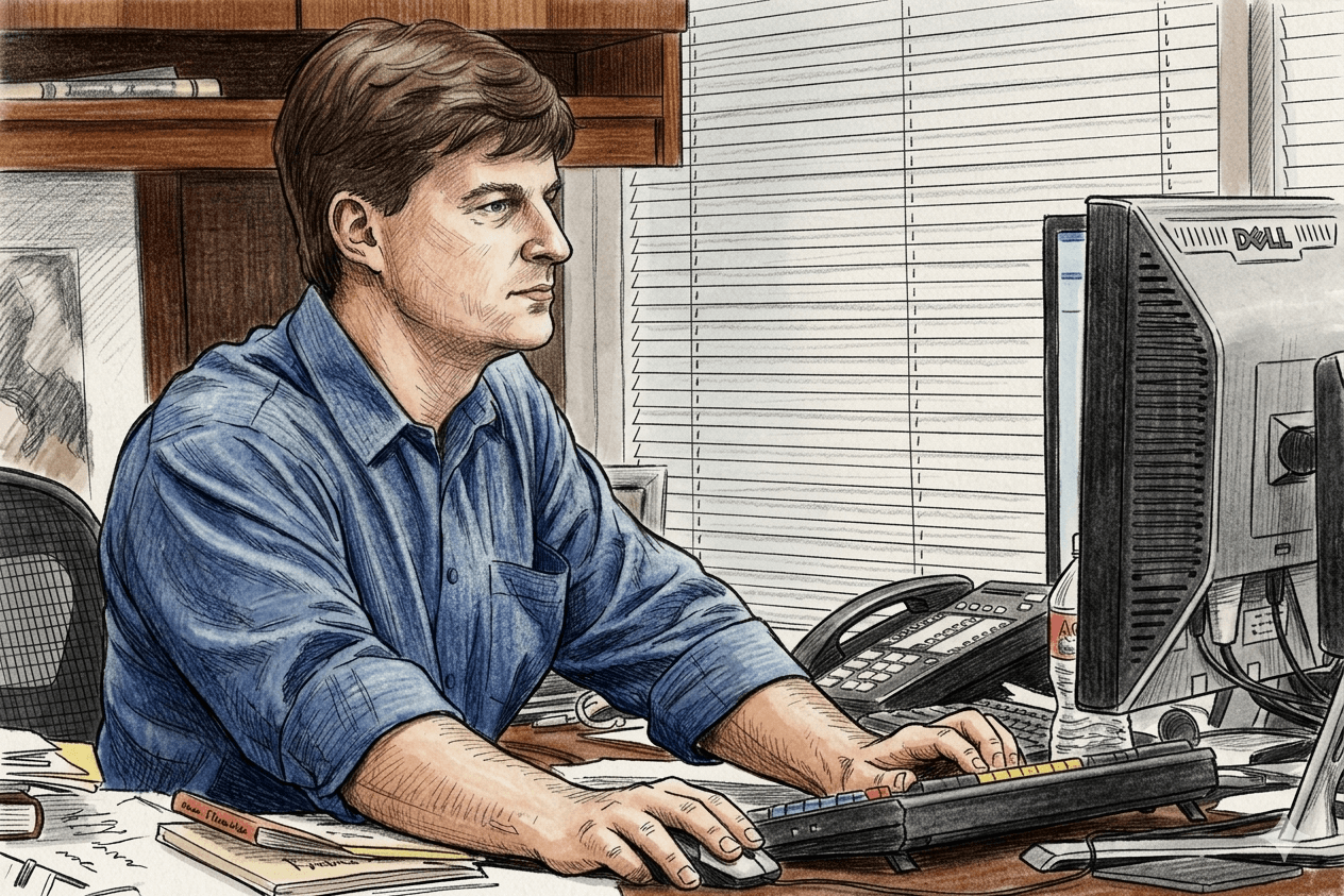 Michael Burry, investidor que previu a crise do subprime de 2008, e sua aposta bilionária contra Nvidia e Palantir sobre uma possível bolha de inteligência artificial