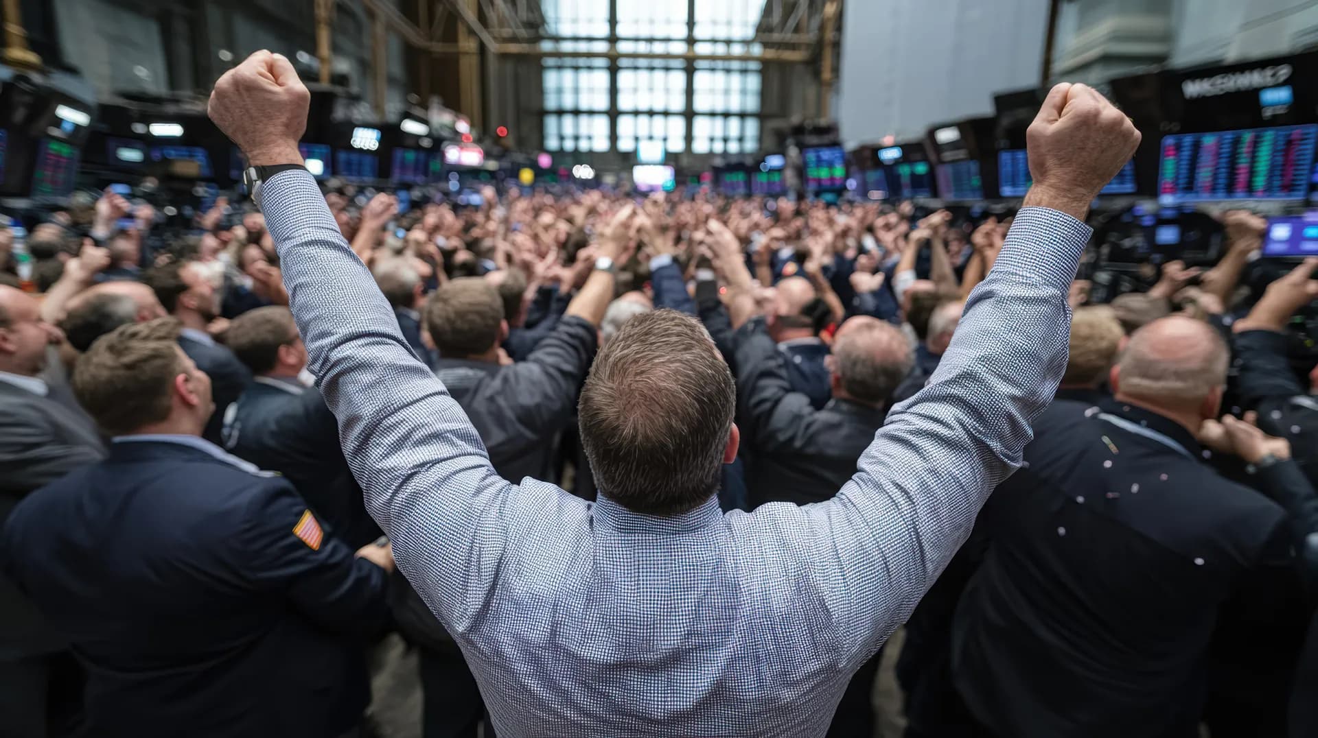 Representação da descorrelação do S&P 500 em 2026 — o índice nas máximas enquanto a maioria das ações se move de forma independente, com concentração extrema nos gigantes de tecnologia de IA